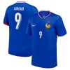 Frankrike Giroud 9 Hjemme EM 2024 - Herre Fotballdrakt